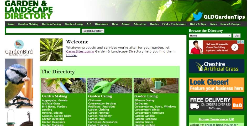 Garden & Landscape Directory homepage`