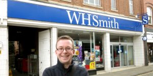 CannyInsights.com's Graham Soult outside the former Woolworths in Leominster, Herefordshire