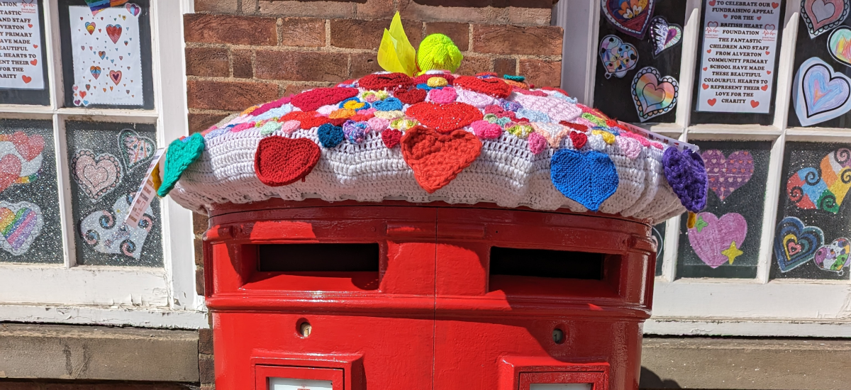 Postbox topper in Northallerton